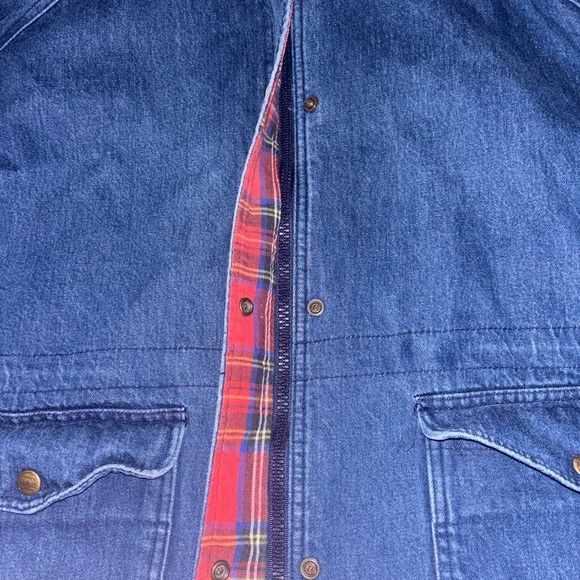Vintage LL Bean Denim Chore Coat Barn Jacket - Picture 5 of 7